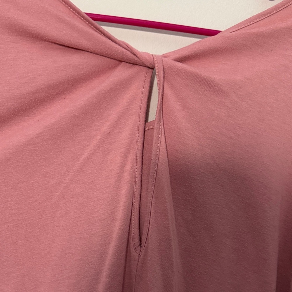 Pink V-Neck Tee - Picture 7 of 7